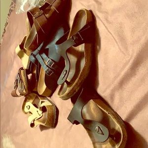Black Birkenstock sandals size